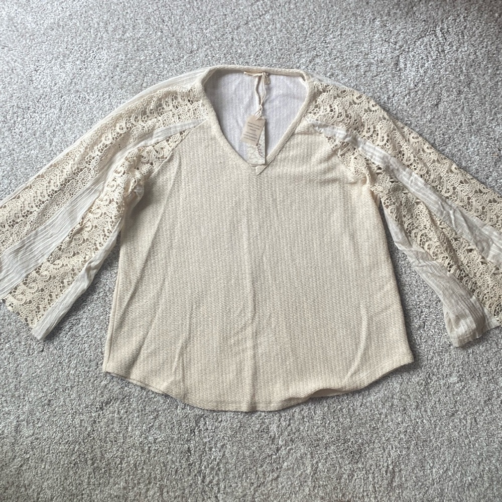 Mystree knit lace top